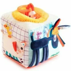 Lilliputiens Cube Activites Ferme Sonore Jaune