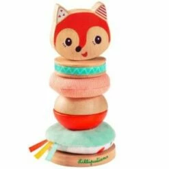 Lilliputiens Pyramide à Empiler Alice Renarde, 7 Pièces Multicolore