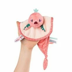 Lilliputiens Doudou Marionnette Attache Sucette Anaïs Le Flamant Rose