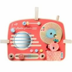 Lilliputiens Panneau D'activités Radio Anaïs Le Flamant Rose