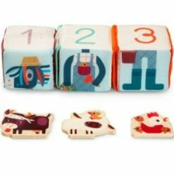 Lilliputiens Cubes D'activités Cache Cache Ferme