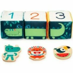 Lilliputiens Cubes D'activités Cache Cache Jungle