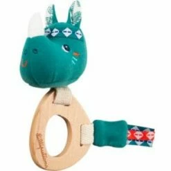 Lilliputiens Hochet En Bois éco Marius Le Rhinocéros