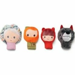 Lilliputiens Lot De 4 Marionnettes à Doigts Le Petit Chaperon Rouge