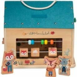 Lilliputiens Jeu D'activités En Bois Ma Première école