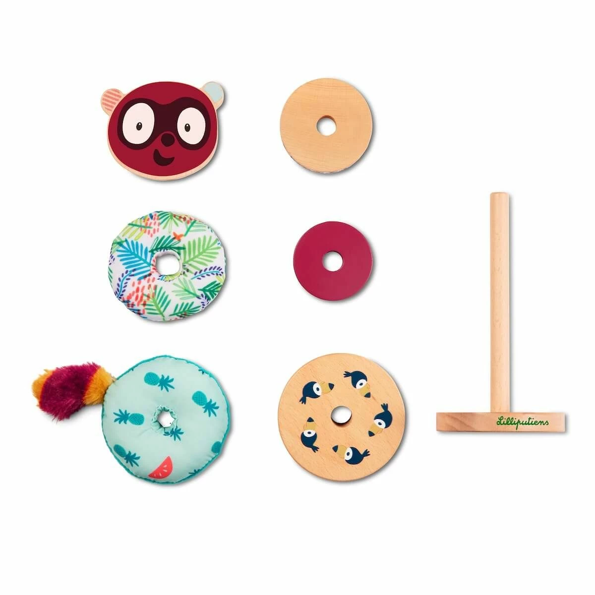 Lilliputiens Pyramide à Empiler Georges 4 Lilliputiens Pyramide à Empiler Georges – Image 2