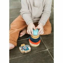 Lilliputiens Pyramide à Empiler Ignace -Jouet Soldes Magasin pyramide a empiler ignace 83259 lilliputiens jouet nature